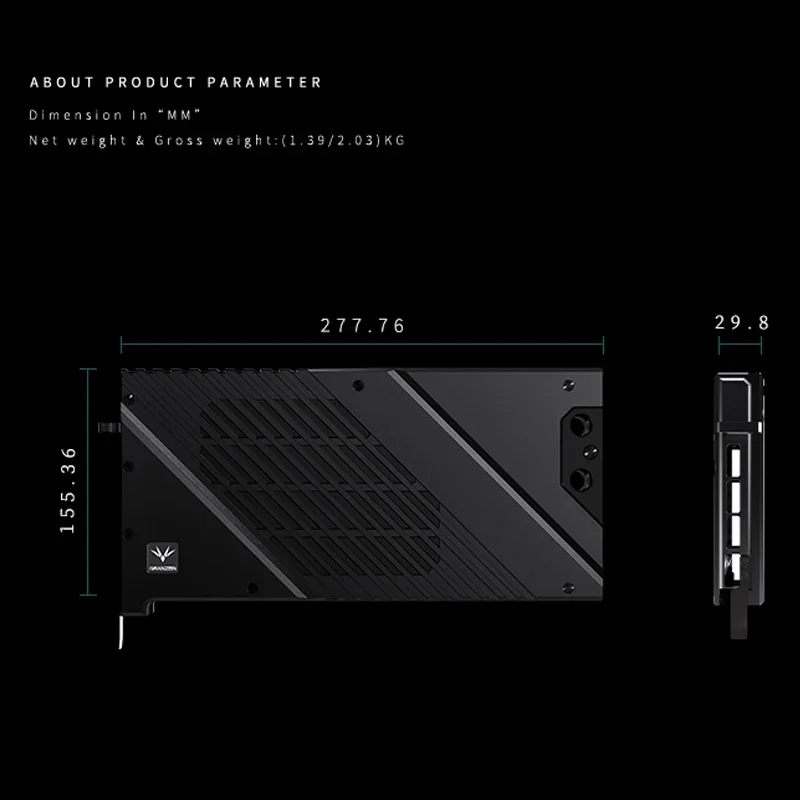 Granzon GPU bloc d'eau pour MS - Rtx 4090 Water Block avis et prix